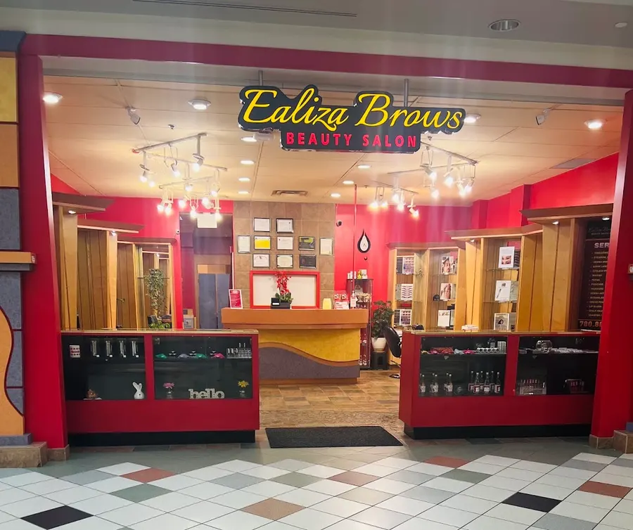 Ealiza Brows Beauty Salon storefront in a shopping mall